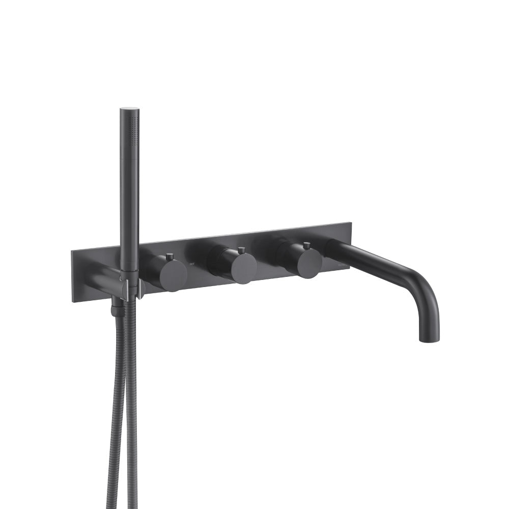 Flusso Serie 100 100.2691 Wall Mount Tub Filler With Hand Shower