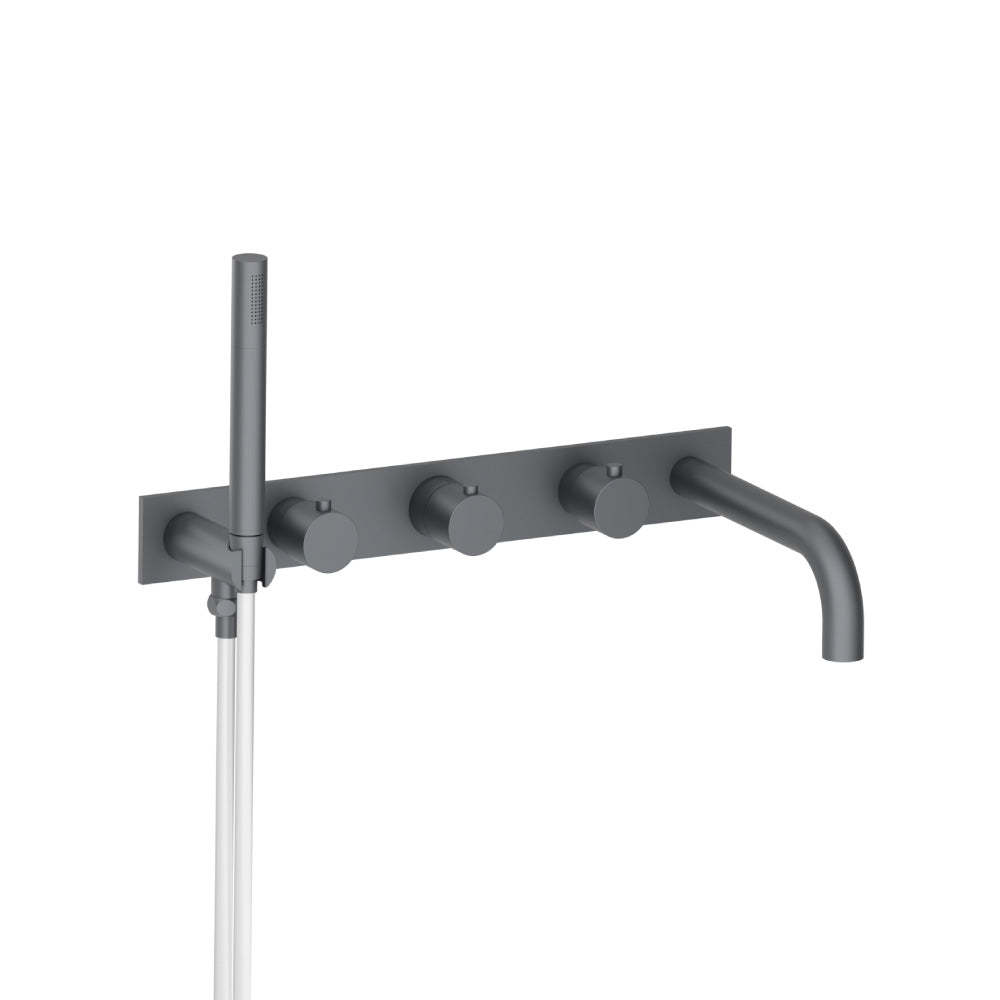 Flusso Serie 100 100.2691 Wall Mount Tub Filler With Hand Shower