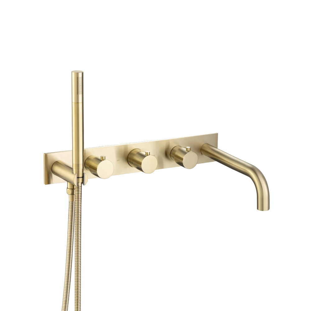 Flusso Serie 100 100.2691 Wall Mount Tub Filler With Hand Shower