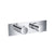 Flusso Serie 100 100.2705 3/4" Horizontal Thermostatic Shower Valve & Trim - 3 Output