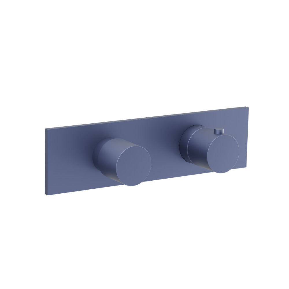 Flusso Serie 100 100.2705 3/4" Horizontal Thermostatic Shower Valve & Trim - 3 Output