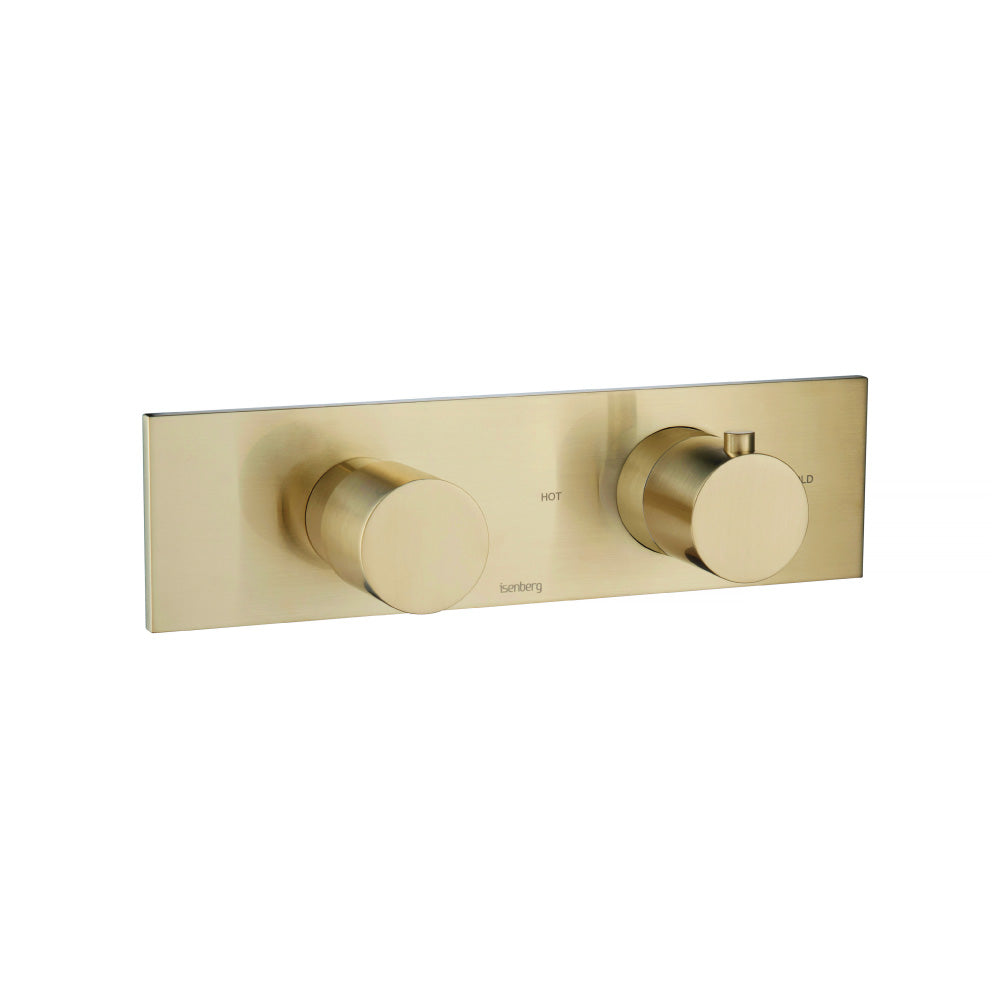 Flusso Serie 100 100.2705 3/4" Horizontal Thermostatic Shower Valve & Trim - 3 Output