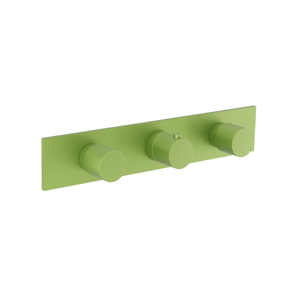 Flusso Serie 100 100.2715 3/4" Horizontal Thermostatic Valve with 2 Volume Controls & Trim