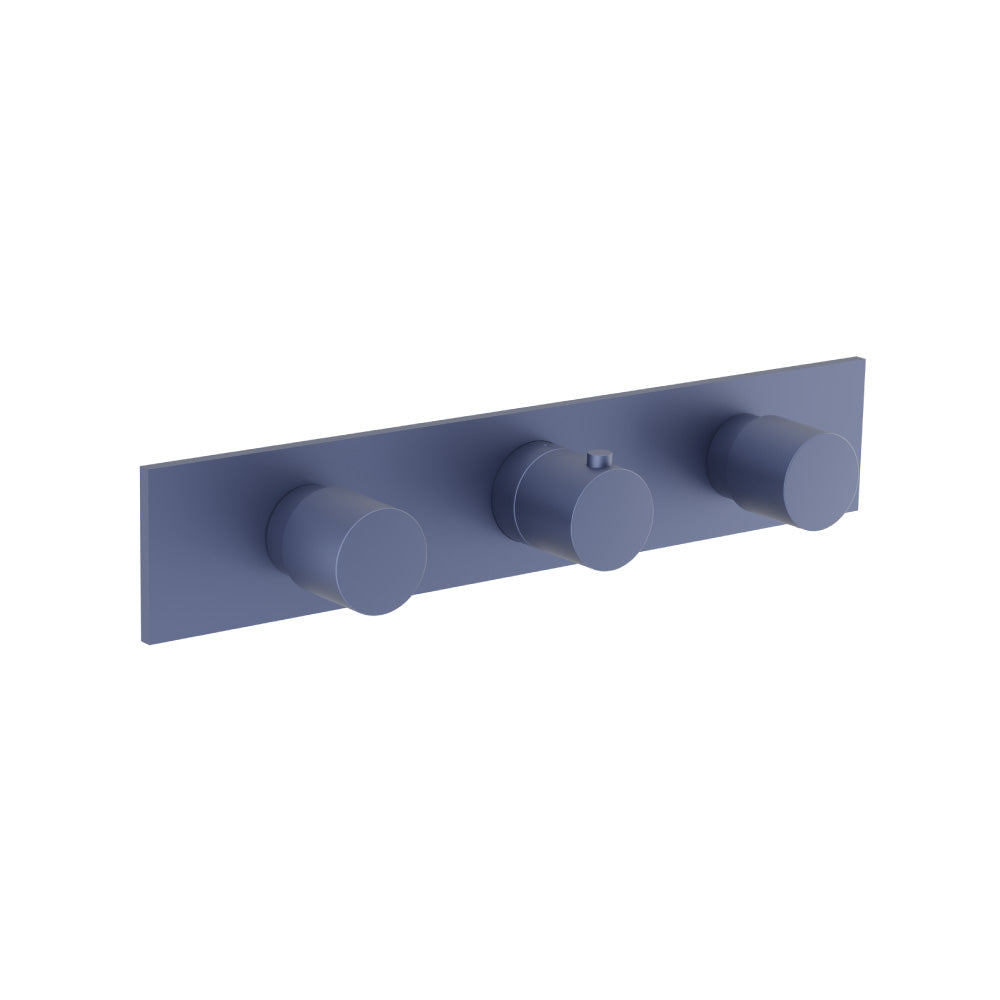 Flusso Serie 100 100.2715 3/4" Horizontal Thermostatic Valve with 2 Volume Controls & Trim