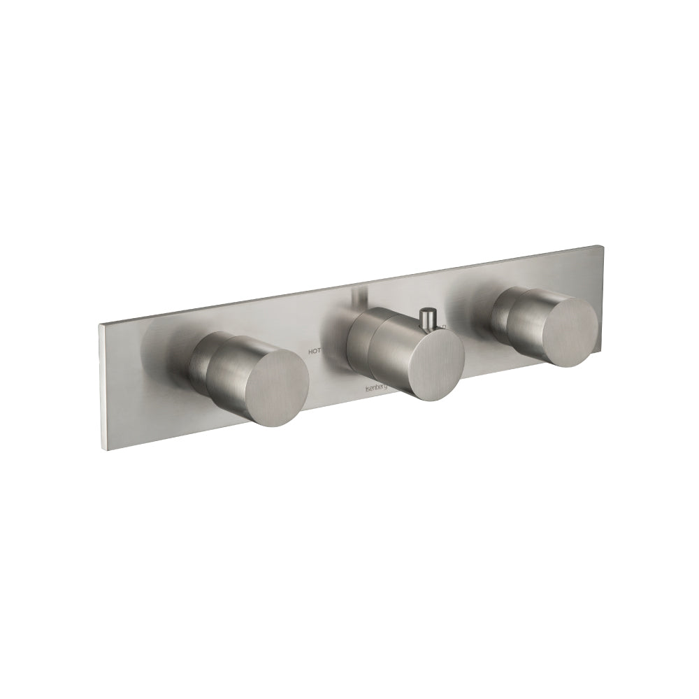 Flusso Serie 100 100.2715T Trim For Horizontal Thermostatic Valve with 2 Volume Controls