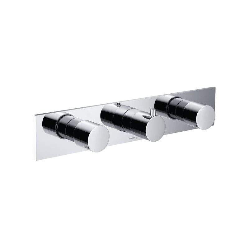 Flusso Serie 100 100.2715T Trim For Horizontal Thermostatic Valve with 2 Volume Controls
