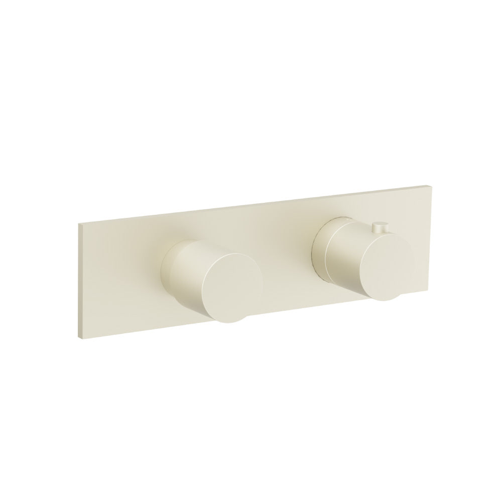 Flusso Serie 100 100.2717 3/4" Horizontal Thermostatic Shower Valve & Trim - 2 Output