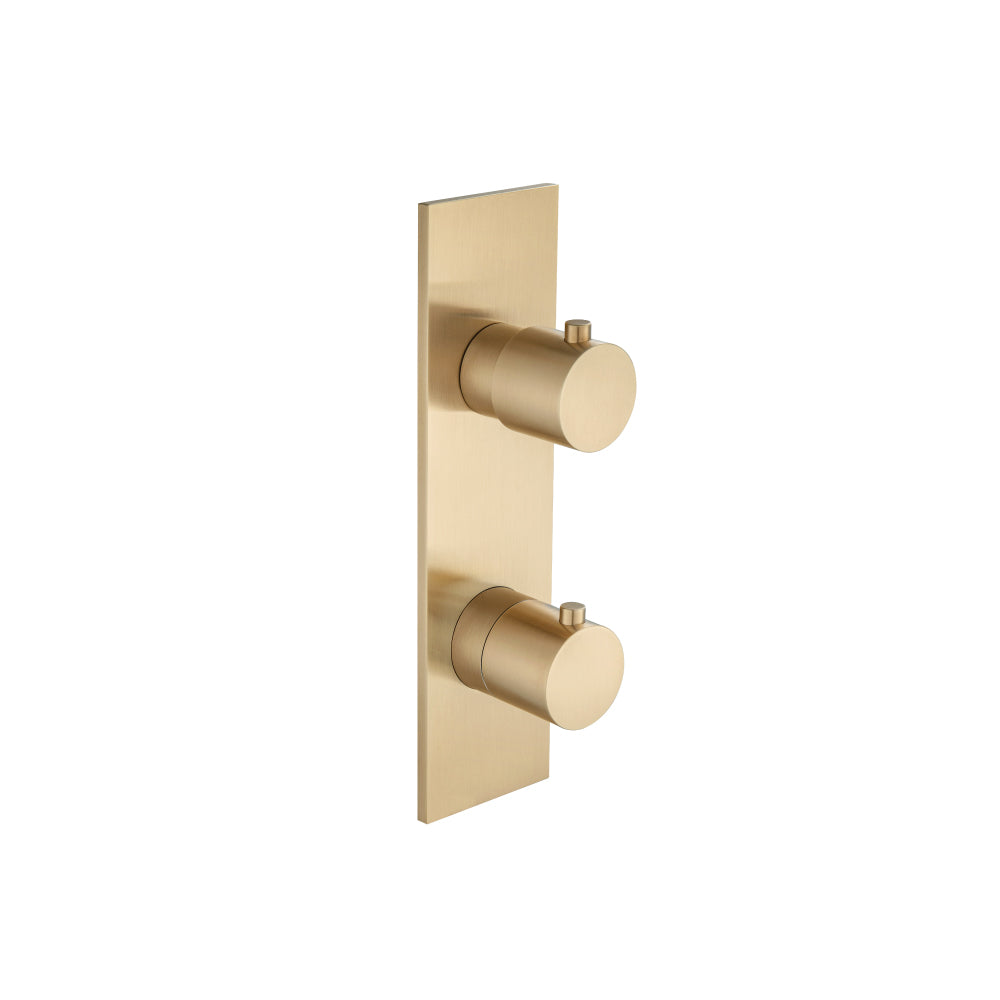 Flusso Serie 100 100.2720 3/4" Horizontal Thermostatic Shower Valve & Trim - 1- Output