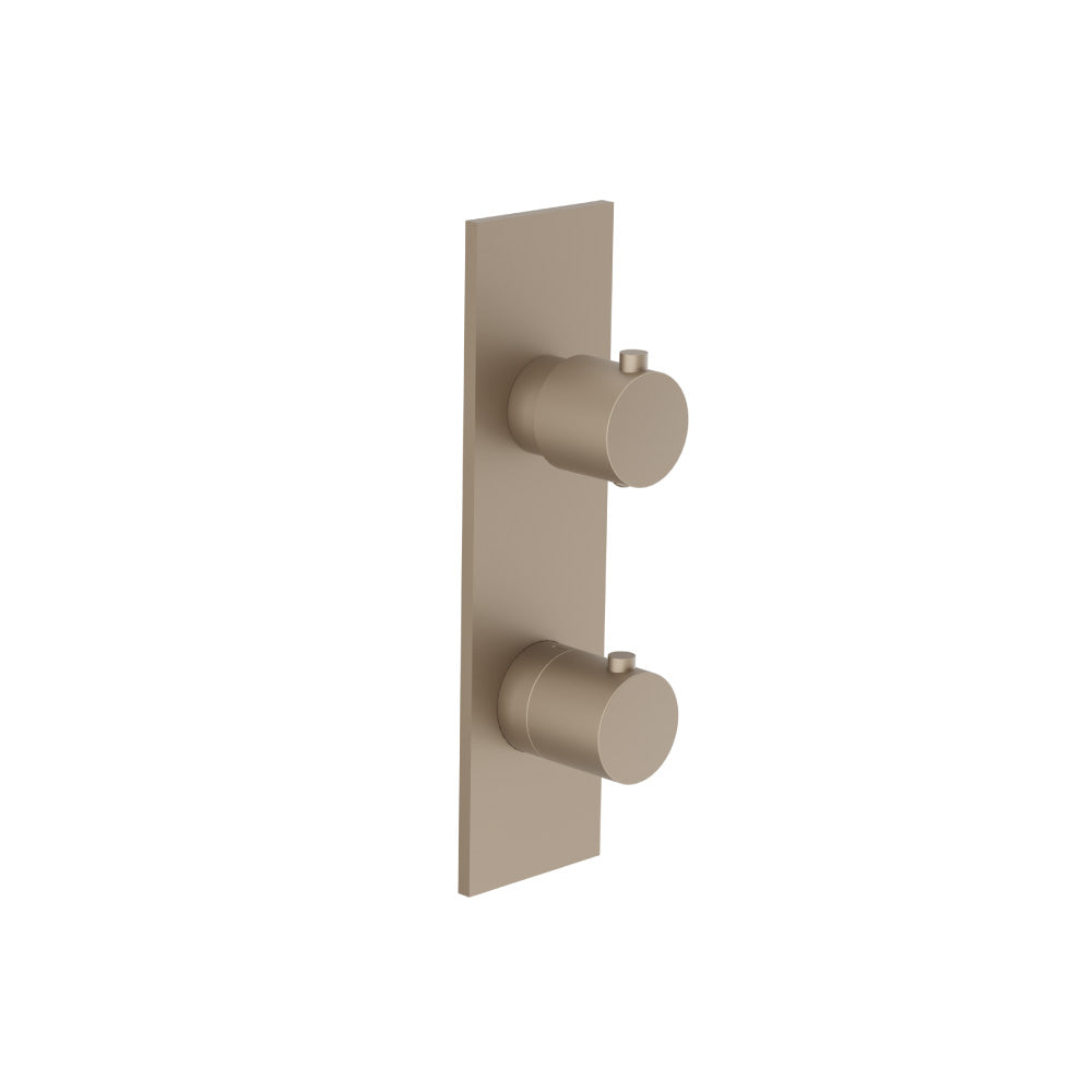 Flusso Serie 100 100.2720 3/4" Horizontal Thermostatic Shower Valve & Trim - 1- Output