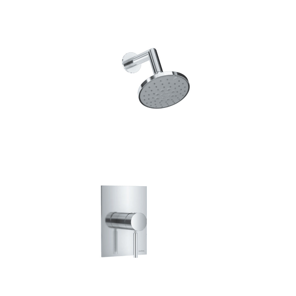 Flusso Serie 100 100.3000 Single Output Shower Set With ABS Shower Head & Arm
