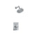 Flusso Serie 100 100.3050 Single Output Shower Set With Brass Shower Head & Arm