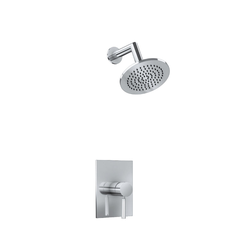 Flusso Serie 100 100.3050 Single Output Shower Set With Brass Shower Head & Arm