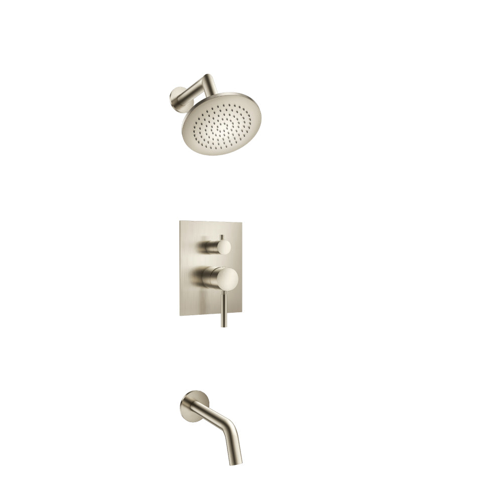 Flusso Serie 100 100.3200 Two Output Shower Set With Shower Head And Tub Spout