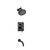 Flusso Serie 100 100.3200 Two Output Shower Set With Shower Head And Tub Spout