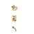 Flusso Serie 100 100.3200 Two Output Shower Set With Shower Head And Tub Spout
