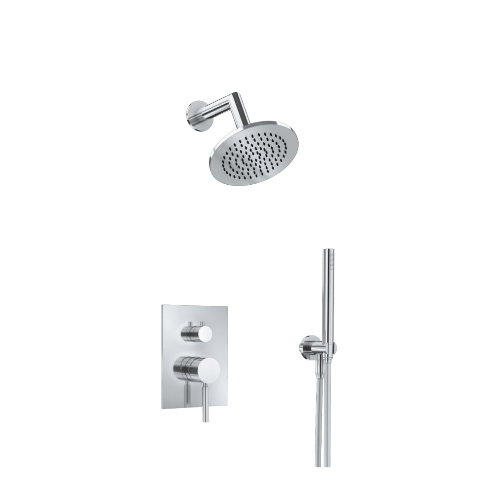 Flusso Serie 100 100.3250 Two Output Shower Set With Shower Head And Hand Held
