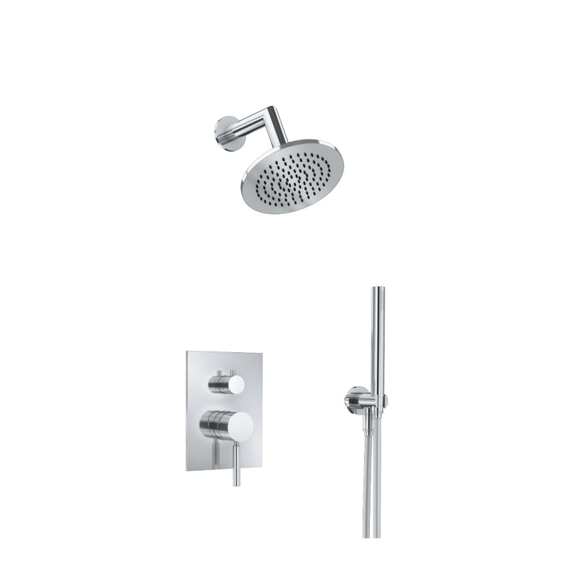 Flusso Serie 100 100.3250 Two Output Shower Set With Shower Head And Hand Held