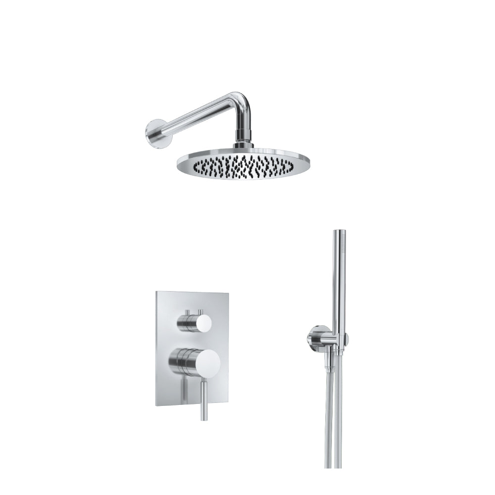 Flusso Serie 100 100.3300 Two Output Shower Set With Shower Head And Hand Held