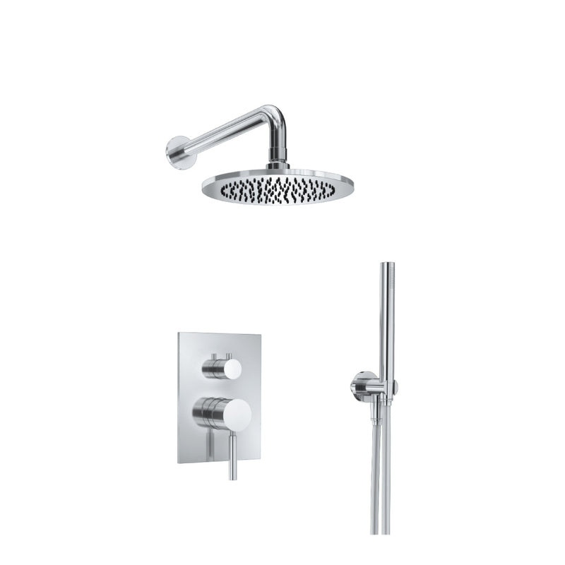 Flusso Serie 100 100.3300 Two Output Shower Set With Shower Head And Hand Held
