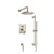 Flusso Serie 100 100.3350 Two Output Shower Set With Shower Head, Hand Held And Slide Bar