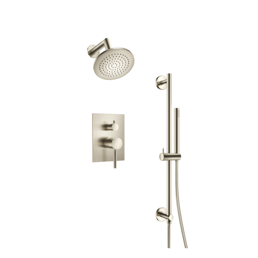 Flusso Serie 100 100.3400 Two Output Shower Set With Shower Head, Hand Held And Slide Bar - Parent