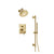 Flusso Serie 100 100.3400 Two Output Shower Set With Shower Head, Hand Held And Slide Bar