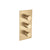 Flusso Serie 100 100.4401 3/4" Thermostatic Valve and Trim - 2 Outputs