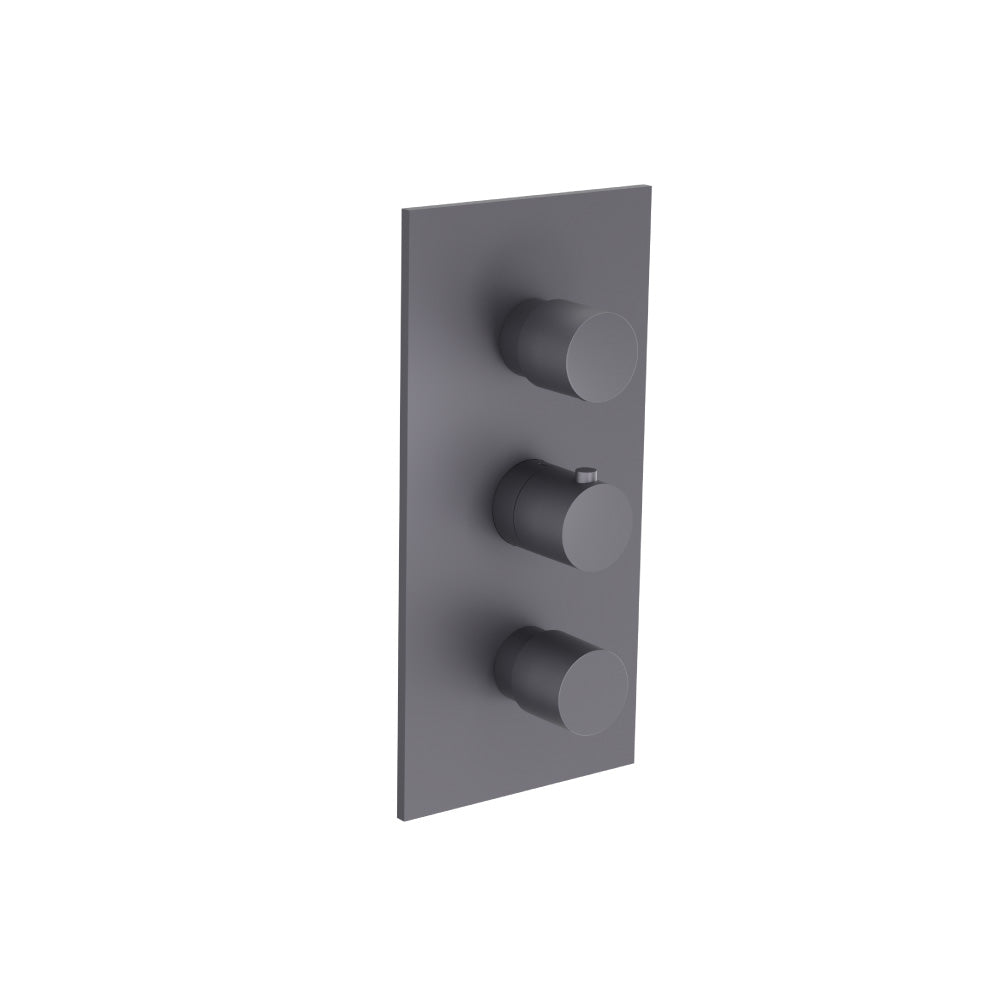 Flusso Serie 100 100.4401 3/4" Thermostatic Valve and Trim - 2 Outputs