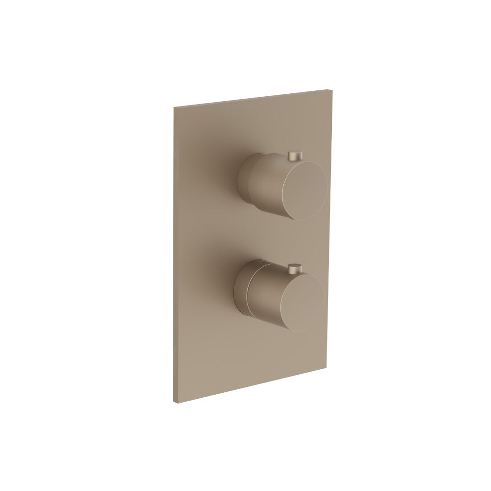 Flusso Serie 100 100.4420 3/4 " Thermostatic Valve & Trim - With 2-Way Diverter - 2 Output