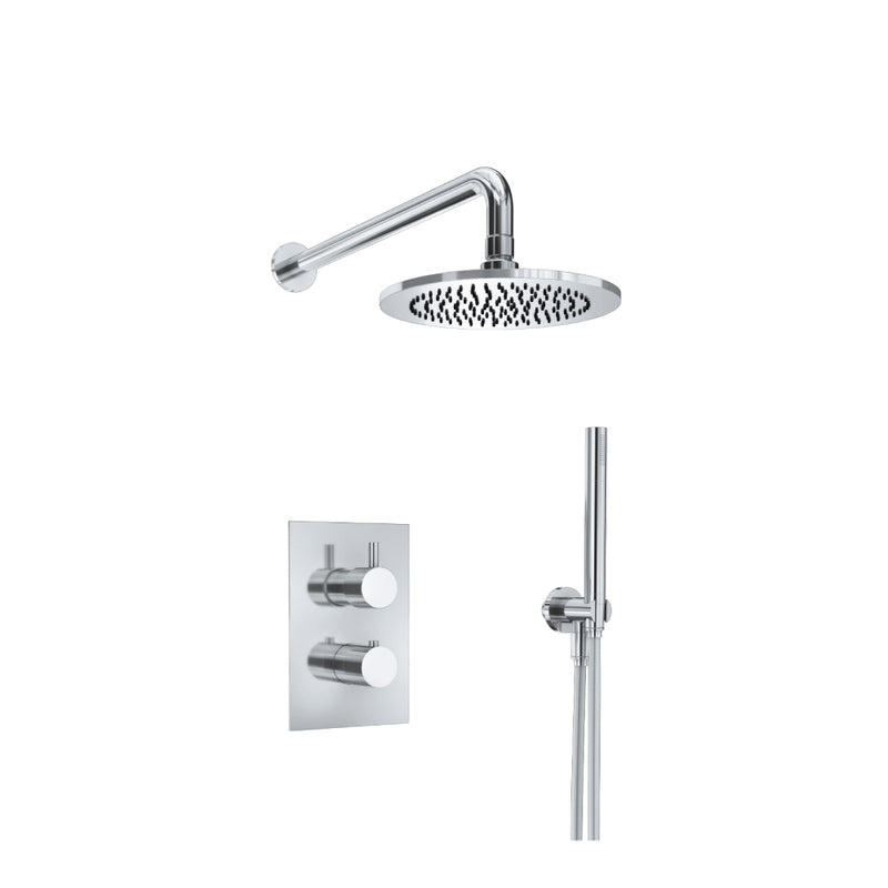 Flusso Serie 100 100.7050 Two Output Shower Set With Shower Head And Hand Held
