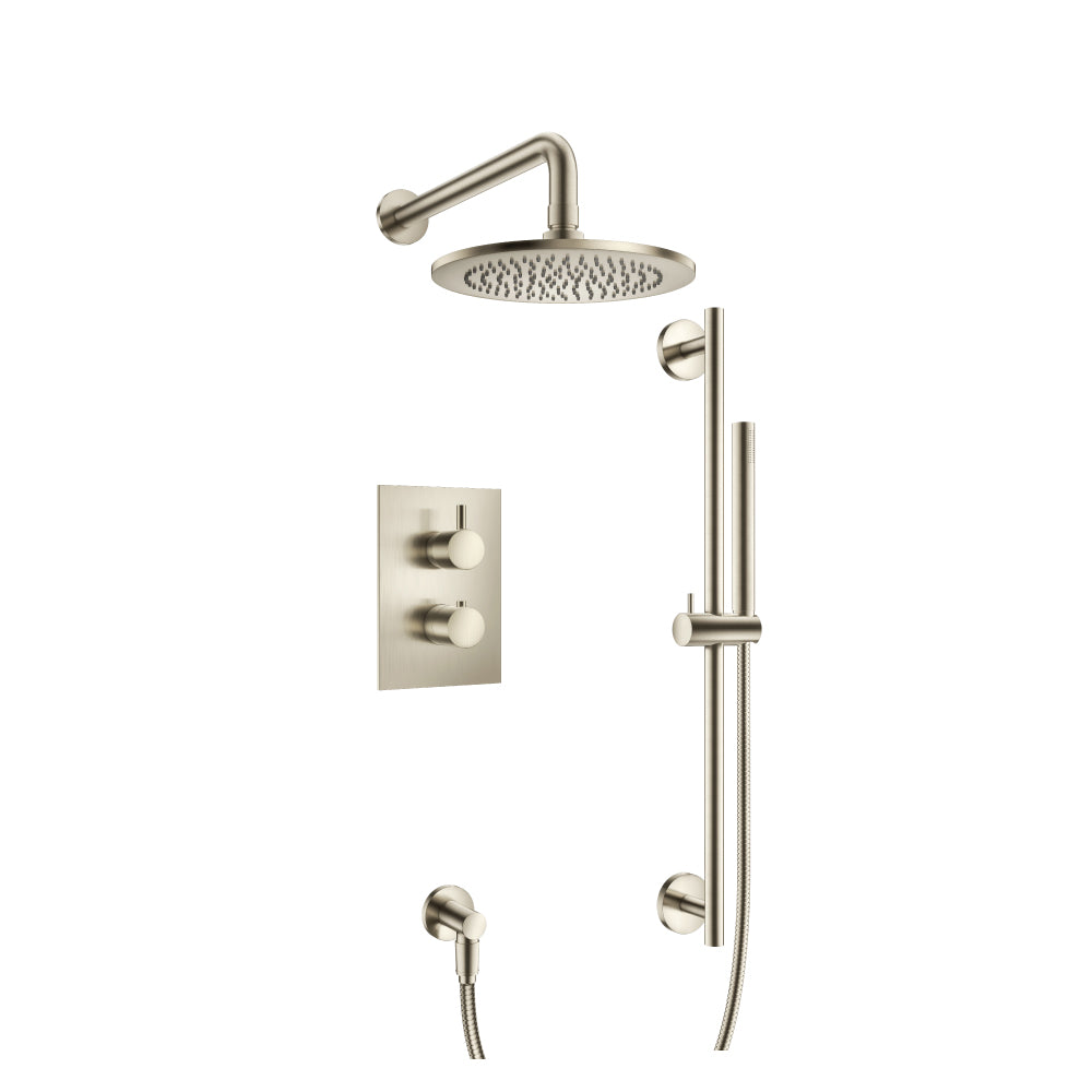 Flusso Serie 100 100.7100 Two Output Shower Set With Shower Head, Hand Held And Slide Bar - Parent