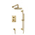 Flusso Serie 100 100.7100 Two Output Shower Set With Shower Head, Hand Held And Slide Bar