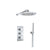 Flusso Serie 100 100.7150 Two Output Shower Set With Shower Head And Hand Held