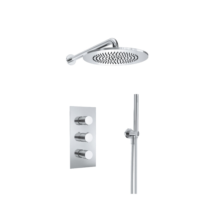 Flusso Serie 100 100.7150 Two Output Shower Set With Shower Head And Hand Held