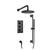 Flusso Serie 100 100.7200 Two Output Shower Set With Shower Head, Hand Held And Slide Bar
