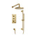 Flusso Serie 100 100.7200 Two Output Shower Set With Shower Head, Hand Held And Slide Bar