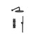 Flusso Serie 100 100.7250 Two Output Shower Set With Shower Head And Hand Held