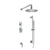 Flusso Serie 100 100.7300 Two Output Shower Set With Shower Head, Hand Held And Slide Bar