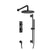 Flusso Serie 100 100.7300 Two Output Shower Set With Shower Head, Hand Held And Slide Bar
