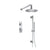 Flusso Serie 100 100.7350 Two Output Shower Set With Shower Head, Hand Held And Slide Bar