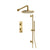 Flusso Serie 100 100.7350 Two Output Shower Set With Shower Head, Hand Held And Slide Bar
