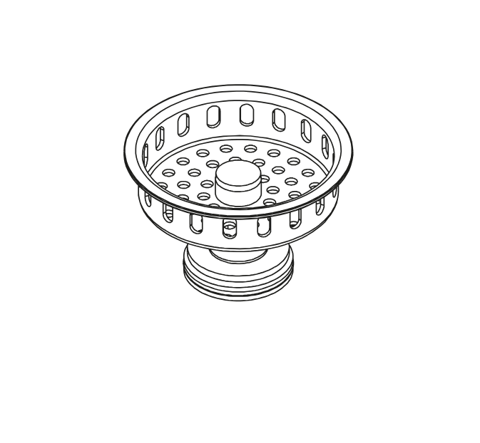 Home Refinements by Julien 100134 Basket For Drain 100082  - Brushed Nickel