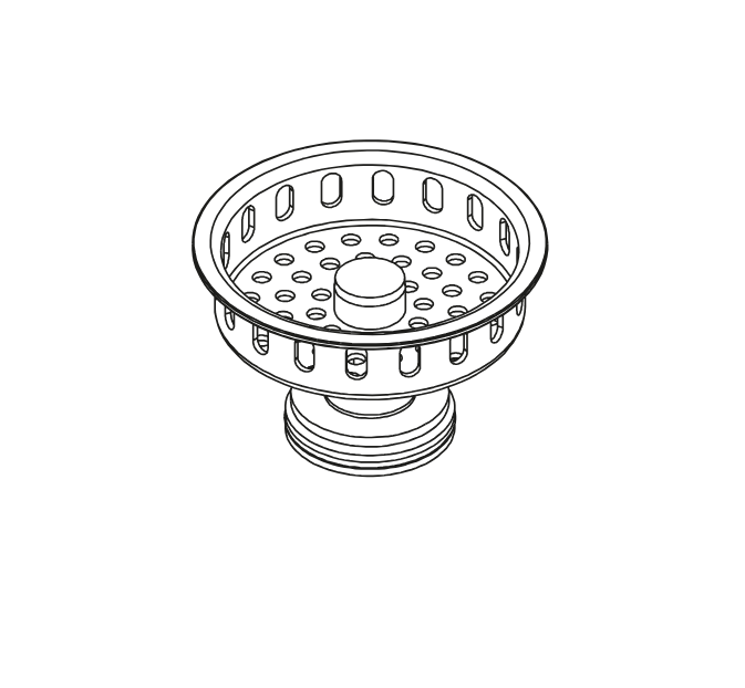 Home Refinements by Julien 100135 Basket For Drain 100083  - Polished Chrome