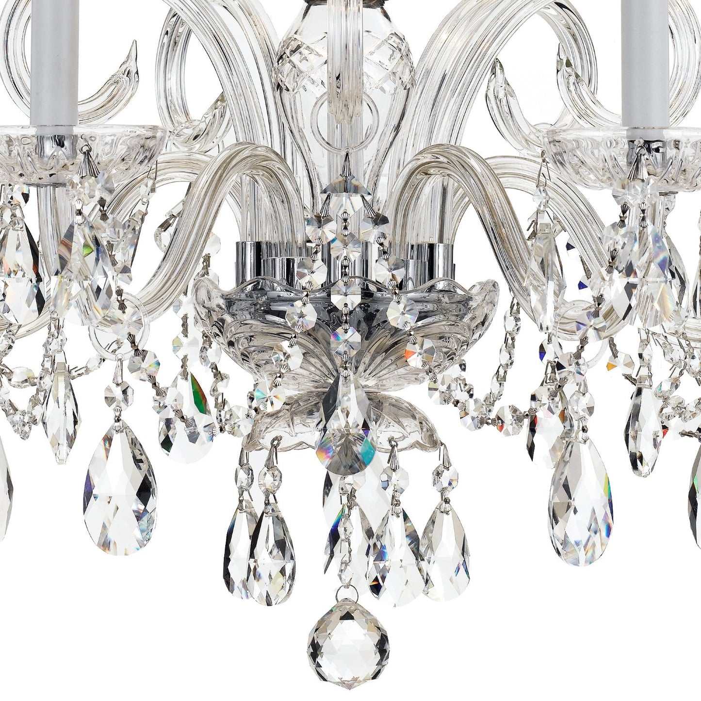 Crystorama 1005-CL-MWP Traditional Crystal 5 Light Hand Cut Crystal Chandelier - Parent