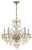 Crystorama 1005-CL-MWP Traditional Crystal 5 Light Hand Cut Crystal Chandelier