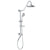 Pulse PLS-1011-1.8GPM Kauai III Rain ShowerSpa Brass Shower System