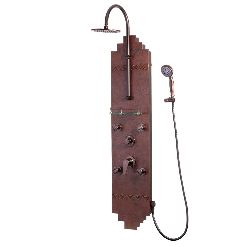 Pulse 1018 Navajo ShowerSpa Shower Panel Copper Oil Rubbed Bronze