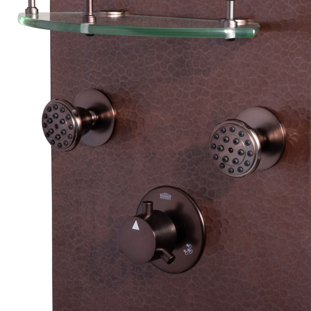 Pulse 1018 Navajo ShowerSpa Shower Panel Copper Oil Rubbed Bronze
