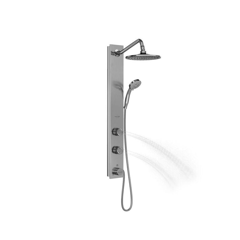 Pulse 1021-SSB Aloha ShowerSpa Shower System Silver Stainless Steel
