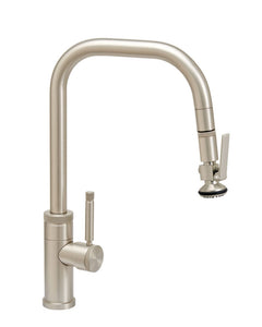 Waterstone 10270-3 Fulton Industrial Plp Pulldown Faucet - Angled Spout - Lever Spray - 3 Pc. Suite